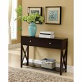 D2D Technologies 30 x 42 x 12 in. Console Table - Dark Cherry D22438304